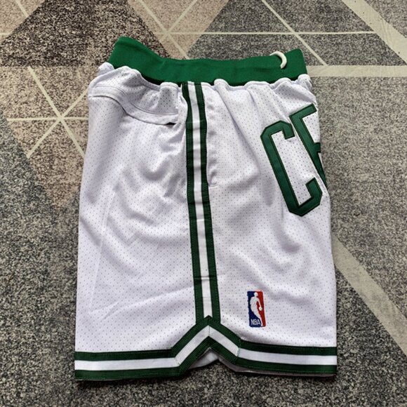 Boston Celtics White Shorts - Picture 3 of 5